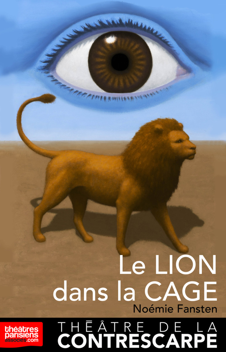 lion dans la cage